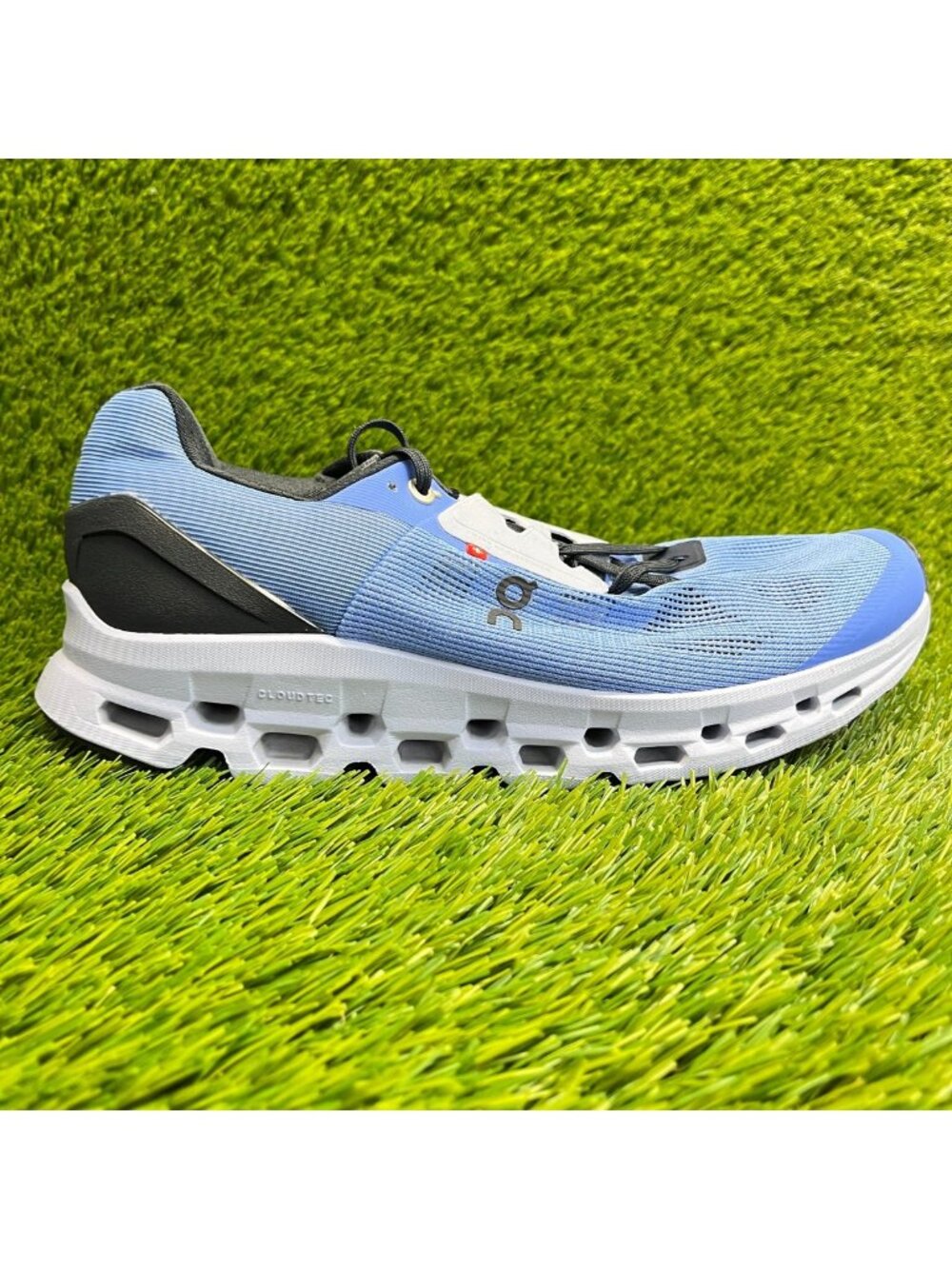 On Cloudstratus Womens Size 10.5 Blue Gray Black Running Walking Shoes Sneakers